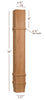 ISL14475CP Massive Charleston Square Plain Contemporary Kitchen Island Leg