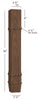 ISL14475CP Massive Charleston Square Plain Contemporary Kitchen Island Leg