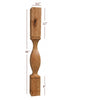 ISL16350CP - Square Vanderbilt Kitchen Island Post
