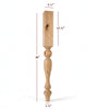 ISL18350P - Empire Farmhouse Plain Round Kitchen Island Leg