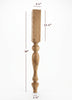 ISL18350P - Empire Farmhouse Plain Round Kitchen Island Leg