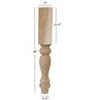 ISL18500P Massive Empire Farm Kitchen Island Leg