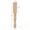 ISL18500P Massive Empire Farm Kitchen Island Leg