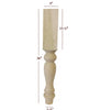ISL18500P Massive Empire Farm Kitchen Island Leg