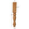 ISL18500P Massive Empire Farm Kitchen Island Leg