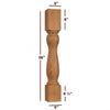ISL20500P Massive Santa Fe Kitchen Island Leg