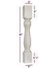 ISL20500P Massive Santa Fe Kitchen Island Leg
