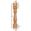 ISL20500P Massive Santa Fe Kitchen Island Leg