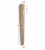ISL22275-TP - Slender Tapered Square Mission Kitchen Island Leg