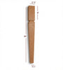 ISL22275-TP - Slender Tapered Square Mission Kitchen Island Leg