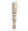ISL28475CP Massive Ellis Square Contemporary Kitchen Island Leg