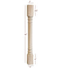 ISL30300P - Small Kimerick Round Plain Kitchen Island Leg