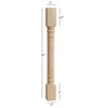 ISL30300P - Small Kimerick Round Plain Kitchen Island Leg