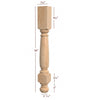ISL34350P Franklin Farmhouse Kitchen Island Leg