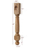ISL34350P Franklin Farmhouse Kitchen Island Leg
