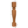 ISL43475CP Cambridge Massive Square Plain Kitchen Island Leg