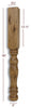ISL45350P - Roanoke Traditional Round Plain Kitchen Island Leg