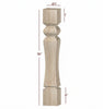 ISL47475CP Massive Brunswick Square Plain Kitchen Island Leg