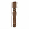 ISL49350CP Shenandoah Medium Square Kitchen Island Leg