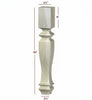 ISL49475CP Shenandoah Massive Square Plain Kitchen Island Leg