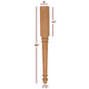 ISL6300P Small Round Turned Lincoln Kitchen Island Leg