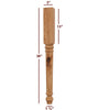 ISL6300P Small Round Turned Lincoln Kitchen Island Leg