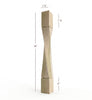 ISL64350-HTW-R Helix Medium Right Single Twist Kitchen Island Leg