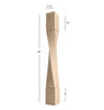 ISL64350-HTW-R Helix Medium Right Single Twist Kitchen Island Leg