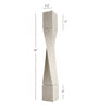 ISL64475-HTW-R Massive Helix Right Twist Kitchen Island Leg