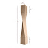 ISL64475-HTW-R Massive Helix Right Twist Kitchen Island Leg