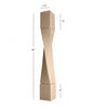 ISL64475-HTW-R Massive Helix Right Twist Kitchen Island Leg