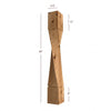 ISL64475-HTW-R Massive Helix Right Twist Kitchen Island Leg