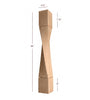 ISL64475-HTW-R Massive Helix Right Twist Kitchen Island Leg