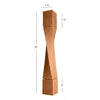 ISL64475-HTW-R Massive Helix Right Twist Kitchen Island Leg