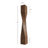ISL64475-HTW-R Massive Helix Right Twist Kitchen Island Leg