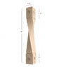 ISL64475-HTW-R Massive Helix Right Twist Kitchen Island Leg