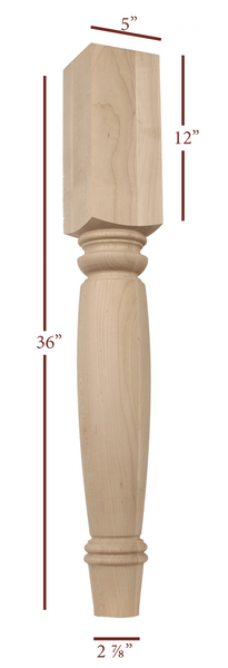 ISL7500P Massive Savannah Kitchen Island Leg