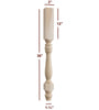 ISL9300P Winston Farm Round Plain Kitchen Island Leg