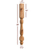 ISL9300P Winston Farm Round Plain Kitchen Island Leg