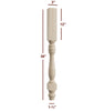 ISL9300P Winston Farm Round Plain Kitchen Island Leg