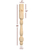 ISL9300P Winston Farm Round Plain Kitchen Island Leg