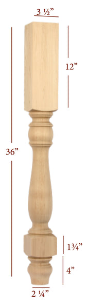 ISL9350P - Winston Farm Kitchen Island Leg