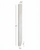 ISL98250P-2ST - Slender Shaker Kitchen Island Leg with Tapered Foot
