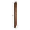 ISL98250P-2ST - Slender Shaker Kitchen Island Leg with Tapered Foot