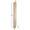 ISL98300P-2ST - Small Shaker Kitchen Island Leg with 2-Sided Tapered Foot