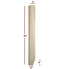 ISL98300P-2ST - Small Shaker Kitchen Island Leg with 2-Sided Tapered Foot