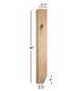 ISL98350P-2ST - Shaker Island Leg with Tapered Foot