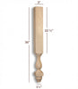 HB9300P Small Winston Farm Vanity/Island Leg with Stretcher Block