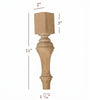 Grand Plain Traditional Furniture Leg
