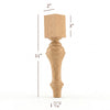 Grand Plain Traditional Furniture Leg